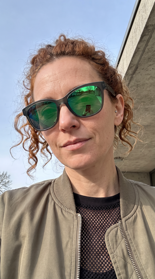 Delta 9 sunglasses, seen on the move