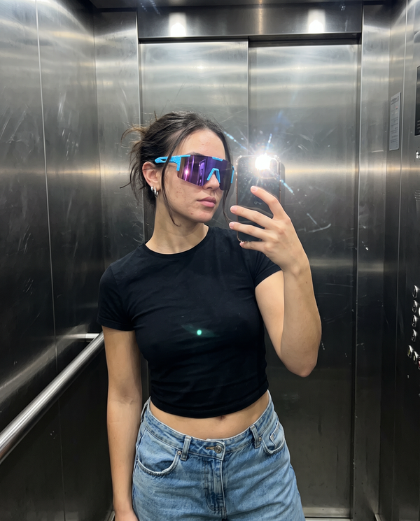 Dial Up sunglasses, seen on the move